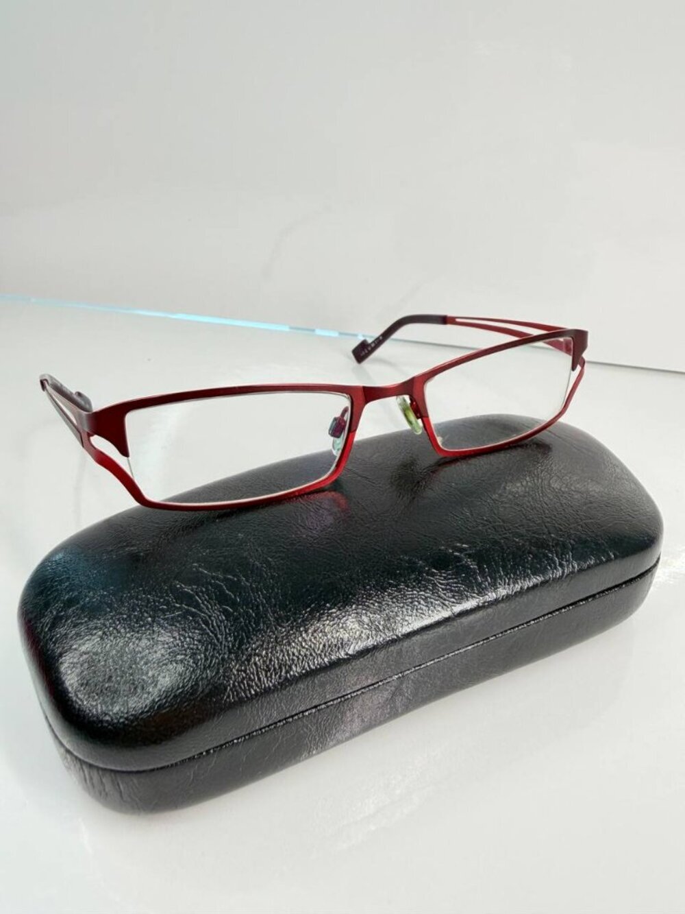IZUMI OS-0139 Prescription Eyeglasses Frames 49□18 – Burgundy Red